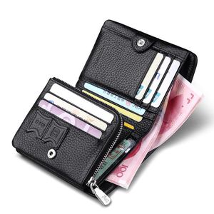 Brieftaschen Herren Kurze Lederbrieftasche Mode Business Multifunktions Vertikaler Kartenhalter Große Kapazität High-End-Münzreißverschluss