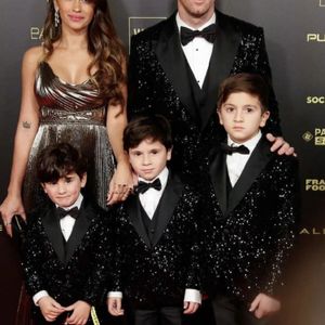 Glitter Black Sequins Boys Formal Wear Wedding Party Suits 2023 Slim Black Lapel Ring Bearer Suit Set Kids Birthday Graduation Blazer Outfit Jacket Vest And Pants