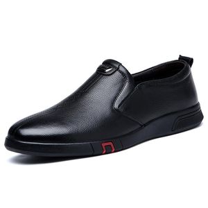 Dress Shoes Soft Men's Genuine Leather Casual Business Formal Comfortable Slip-on Man Office Oxford Shoe