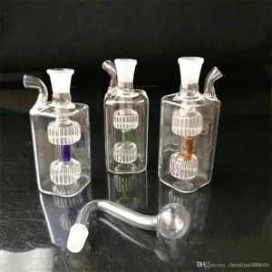 喫煙アクセサリーミニ2ラウンドの小さな正方形ポット、卸売ガラスパイプ、ガラス水筒、