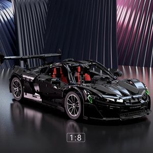 1: 8 2.4g Super Sport Car Blocks com Motor App RC RC MOC MOD MOD XQ1001-A 3686PCS Assembléia infantil Bricks Toys de aniversário para crianças Presentes de Natal