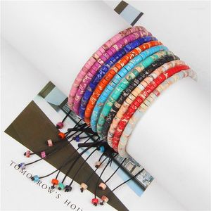 Strand Wholesale Fine Beads Bracelets Imperial Stone Women Men Jewelry Fashion Woven Adjustable Bangles Yoga Reiki Gifts