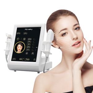 Articoli di bellezza 2 in 1 7D Hifu con ultrasuoni focalizzati macchina microneedle RF con dispositivi di ringiovanimento della pelle antinvecchiamento del grande schermo