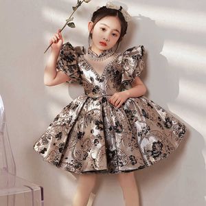 Girl's Dresses Baby Girls First Birthday Party Dress Luxury 2023 Designer Formal Photoshoot Children Ball Gowns Princess Prom Evening Dresses