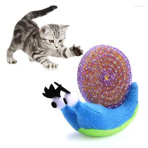 Cat Toys Legendog 1pc Creative Pet Toy Plush Snail Shape Dog Play Interactive Supplies Favors