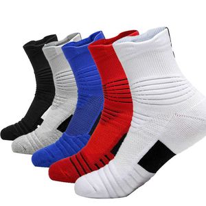 Men's Socks 5pairlot Professional sport running basketball socks Breathable Road Bicycle Socks Outdoor Sports Racing Cycling Socks EU3944 Z0227