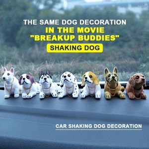 Interior Decorations Cute Creative Nodding Dog Car Doll Shaking Head Bobblehead Ornaments Auto Dashboard Toy Accessories