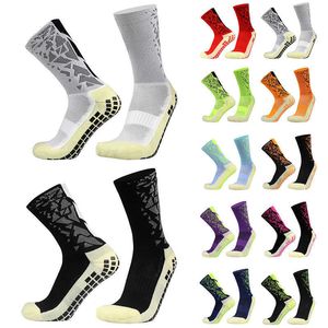 Herrstrumpor Sile Anti Slip Football Socks Takraw Men Women Sport Basketball Grip Soccer Socks Z0227