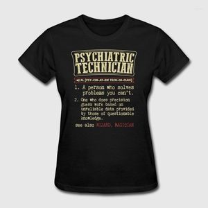 Męskie koszulki technik psychiatryczny Badass Dictionary T-shirt Moda damska