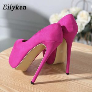 SURET Buty Eilyken Nowe wybiegu Kobiety Pumps Fetish Sexy Ultra High Heels Buty Designer Sprężyna jesienna platforma weselna Sandalsl230227