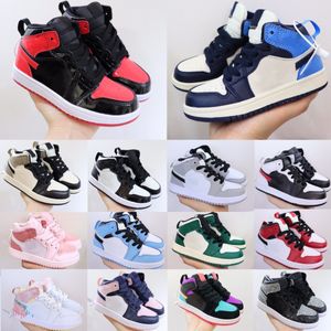 kids shoes 1s black 1 shoe boys high sneakers designer basketball blue trainers baby kid youth toddler infants children girls outdoor sport sneaker First Walkers
