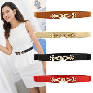 Belts Women's Belt Elastic Pleats Decorative Fine Korean Version Of The Wild Fashion Elastic Candy Skirt Z0223