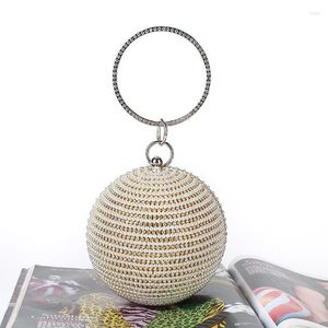 Borse cosmetiche 2023 Borsa da pranzo classica con diamanti Bracciale a sfera con perline fatto a mano Strass a mano per banchetti