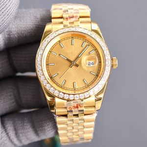 diamond watch 41mm automatic mechanical movement watch Business stainless steel WristWatch montre Luxe