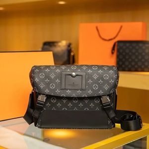 HOT Mens Messenger Bag PU 가죽 디자이너 가방 블랙 서류 가방 브랜드 크로스 바디 숄더 지갑 작은 지갑 louise Purse vutton Crossbody viuton Bag