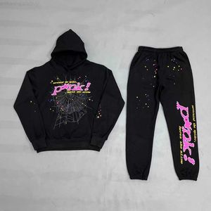 Young Thug Spider Hoodie Sweatshirt Tracksuit Web Pullovers SP5der 555555 Jogginghose Set 0za9