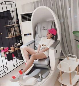 Space capsule electric foot soak sofa reclinable massage multifunctional egg shell with basin foot wash SPA Spa salon furniture, salon shampoo bed