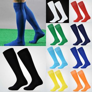 Мужские носки мужчины футбольные футбольные носки на колене высокий носок на открытом воздухе в регби чулки коленные леггинсы Long Nops Women Sports Sock Z0227