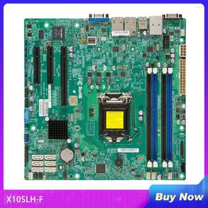 Motherboards X10SLH-F For Supermicro Server Motherboard E3-1200 V3/v4 4th Gen. Core I3 ECC Dual Gigabit Ethernet LAN Ports LGA1150 DDR3