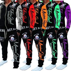 Herrspårar för män med Sportswear Jogging Pants Jacket Pants Fitness Set 230227