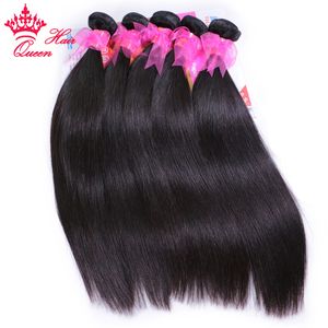 Feixes retos de cabelo virgem 100% extensões de tecelagem de cabelo cru humano cabelo brasileiro cor natural pode ser tingido produtos de cabelo queen