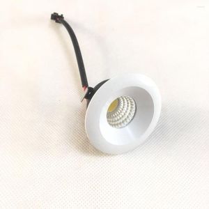 ウォールランプ4PCS LED 220V DC12 V 3Wホワイトボディ直径48mm暖かいジュエリーライトスポットダウンライトキャビネット