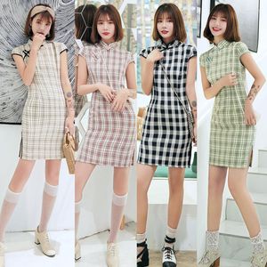 エスニック服の伸縮性Qipao中国のドレスフレキシブルオリエンタルスタイルのドレス3xl Cheongsam 2023衣服弾性力