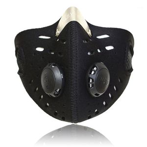Abbigliamento da palestra Attificata Maschera per il viso per polvere anti-polvere di carbonio per allenamento cardio che corre in ciclo fitness