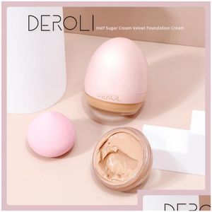 Foundation Derol 4 Color Lightweight Cream Er Brightening Moisturize Liquid Concealer Cosmetic Egg Face Makeup Drop Delivery Health B Dh3Hi