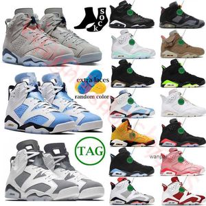 2024 Midnight Navy Jumpman 6 Sapatos de Basquete Homens 6s Georgetown Black Cat Carmine Bordeaux Flint Amarelo DMP Infravermelho Maroon Tinker Sports