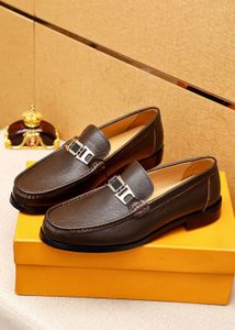 2023 MENS BUSINESS Office Work Formal Dress Shoes Classic Designer Fashion Loafers Man Brand Designer Party Wedding Flats Storlek 38-45