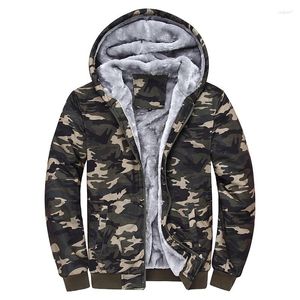 Männer Hoodies Camouflage Herbst Winter Männer Trainingsanzug Dicke Armee Mäntel Sweatshirts Fleece Mit Kapuze Jacken 5XL J6T689