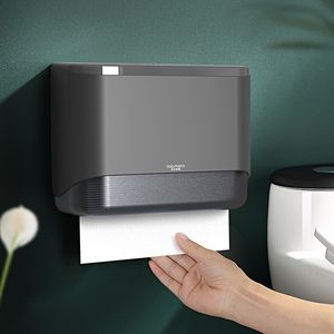 Toilet Paper Holders interhasa Tissue Dispenser Punch Free Wall Mounted Box Holder for Bathroom 230227