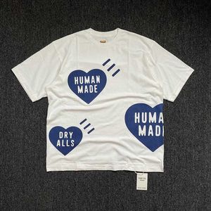 Männer T-shirts 2023SS Human Made T-shirt Männer Frauen 1 Hohe Qualität Herz Druck Übergroßen Hip-hop Top Tees b4