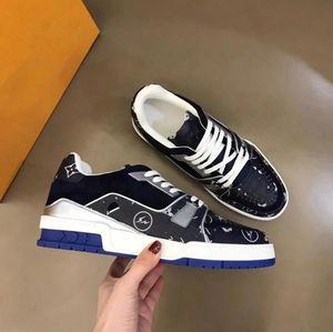 Designer casual shoes sports shoes Virgil white green red blue coach running shoes calfskin leather Abloh letter cover platform low sports shoes size 38-45