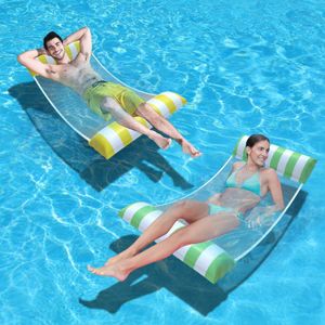 Bath Toys Water Hammock Recliner Inflatable Floating Swimming Mattress Sea Ring Pool Toy Lounge Bed Sports Lounger Chair 230227