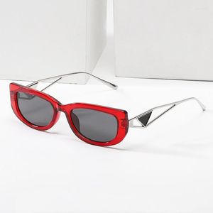 Sonnenbrille 2023 Mode Luxus für Frauen Metall Hohle Beine Street Wear Sommer Outdoor Hohe Qualität Dekoration Schwarz Schatten