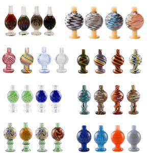 Paladin886 Pipa colorata Bubble Carb Cap 22mm / 27mm / 31mm / 33mm / 35mm OD per quarzo Banger Nails Glass Water Bong Dab Rigs Ash Catcher Bong Tool