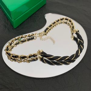 Botiega Curb Chain Necklace for Woman Gold Plated 18k Reportuctions Jewelry Modely Style Fashion Never Fade Premium Gifts 009