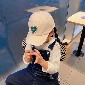 M561 Spring Summer Baby Kids Baseball Hat Love Heart Peaked Cap Boys Girls Ball Cap Hats Sunhat