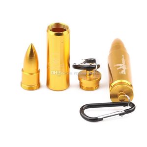 Metal Bullet Pingente Pingente Case Cigarro Combinador Caixa