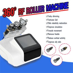 360 degree rotating rf skin tightening machine roller radio frequency wrinkle removal body slimming massage machines combine LED light therapy