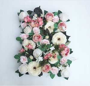 60x40 cm romantische k￼nstliche Rose Hortensie Pfingstrose Blumenwand f￼r Hochzeitsfeierb￼hne und Hintergrunddekoration viele Farben