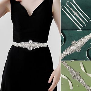 Kemerler Lüks Gelin Elbise Kemeri Düğün için Kakıllı Kerple Elle Dikiş Aksesuarları Xin-Belts