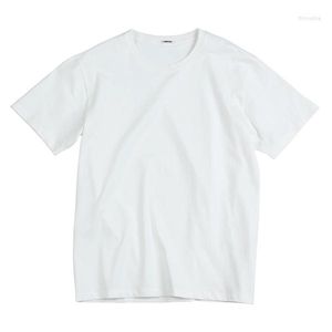Mäns T-skjortor Summer Simple and Versatile White Solid Color Man's T-Shirt Casual O-Neck Basic Men's High-kvalitet Classic Top 2023