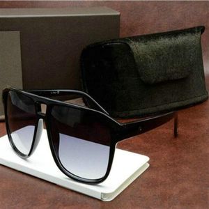 211 Модные крутые высококачественные квадратные солнцезащитные очки для мужчин женщины винтажные поп -инсульта дизайн бренда Ford Sun Glasses Oculos de Sol De253h