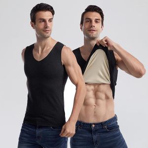 Männer Tank Tops Warme Weste Für Mann Bequem Mit Samt Große Größe Halten Unterwäsche Männer Männer der Winter Thermo formen Männlich