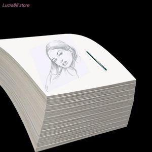 Stylos de peinture 100 feuilles de papier aquarelle en coton, dessin à pression froide en vrac pour étudiants aquarellistes débutants 230225