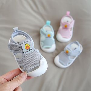 First Walkers Summer Infant Toddler Shoes Baby Girls Boys Shoes Non-Slip Breathable Kids Children Anti-collision Casual Beach Shoes 230227