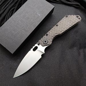 Special Offer Wild Boar Strider Knife SMF Tank SNG d2 Bullet holes Unique titanium handle Tactical hunting Survival Knives EDC To2828